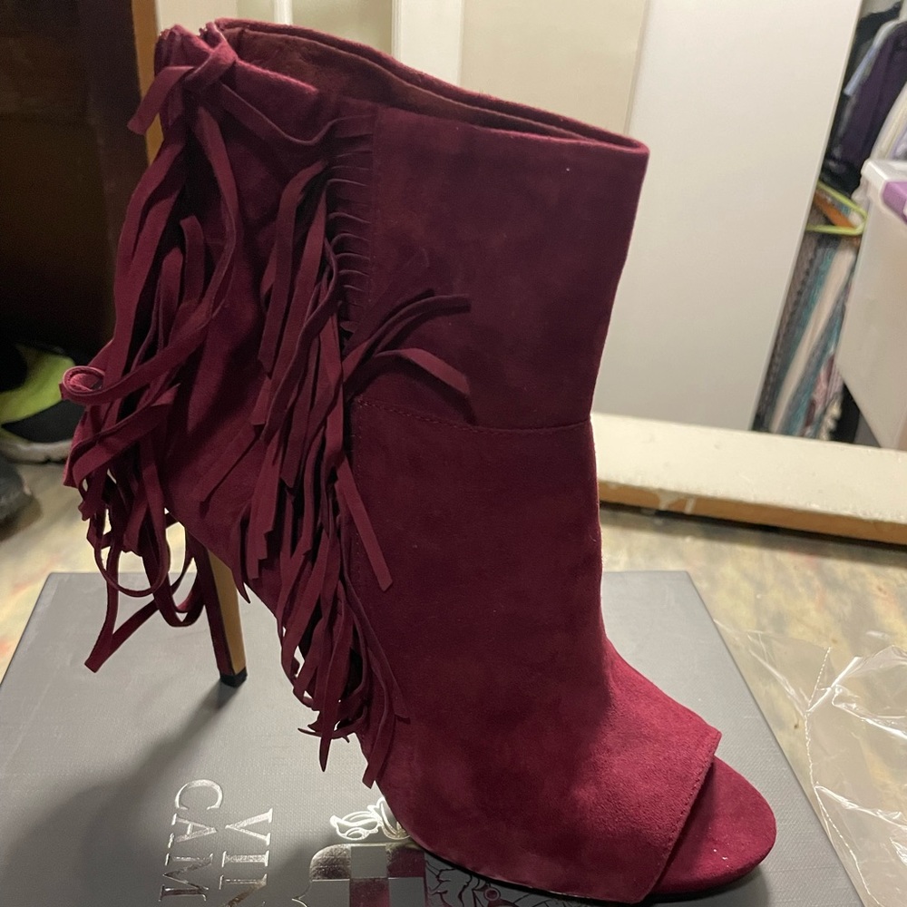 Vince Camuto bootie open toe heels